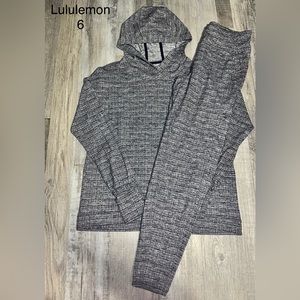 Lululemon hoodie with matching joggers.